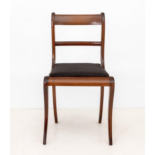 Regency Style Mahogany Dining Chairs, 4 For Sale - Image 4 of 7