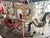 Red 1940 Beautiful Hand Crafted Revolving Carousel With Horses and Other Animals For Sale - Image 8 of 10