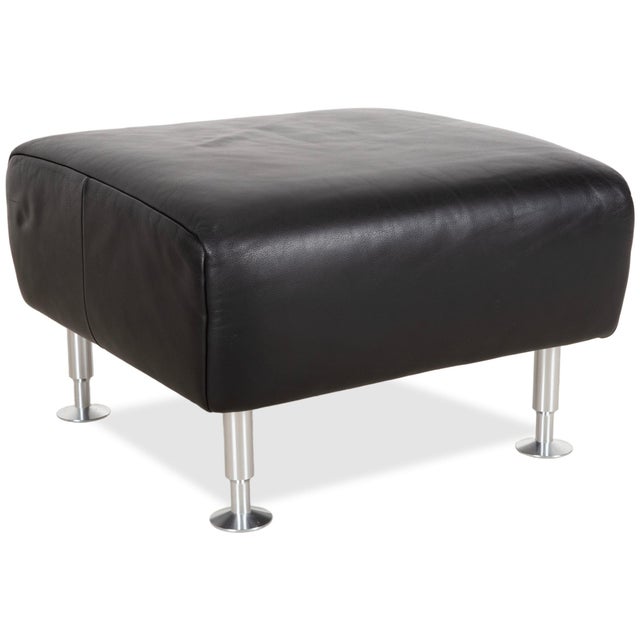 250 Leather Stool in Black by Rolf Benz For Sale - Image 12 of 12