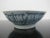 Chinese Chinese Ming Style Celadon Blue Geometric Underglaze Rustic 5" Footed Bowl For Sale - Image 3 of 6