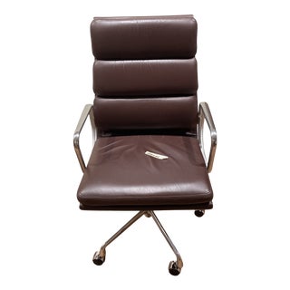 Herman Miller Soft Pad High Back Leather Chair For Sale