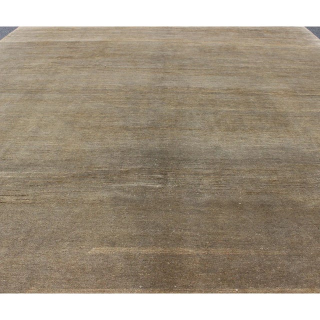 2000 - 2009 Modern Rug in Neutral Tones With Subdued Design by Keivan Woven Arts For Sale - Image 5 of 10