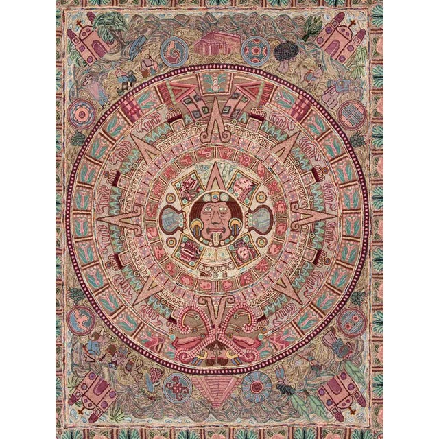 Antique American Hooked Rug With Intricate Medallion 8'1 X 10'4 For Sale - Image 4 of 10