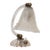 1940s Petite Italian Murano Clear Frosted Glass Lamp For Sale