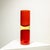 Hand-Crafted Red Murano Double Vase, 1970 For Sale - Image 3 of 8
