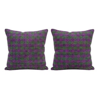 Bohemian Turkish Kilim Pillow Cover 16'' X 16'' - Set of Two For Sale