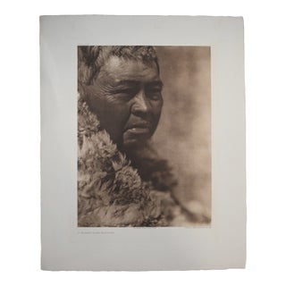 Edward S. Curtis "A Walker Lake Paviotso" 1926 Vintage Photogravure, Cardozo Collection For Sale