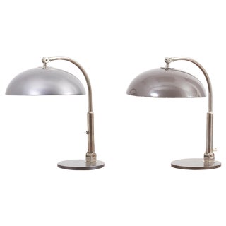 Steel Table Lamps, 1960s, Set of 2 For Sale
