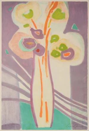 Floral Still Life, 2002, Lithograph