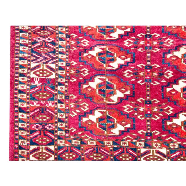 Early 20th Century Persian Turkmen Teke Rug For Sale - Image 10 of 14