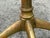 French Brass Swivel Stool, Circa 1940's For Sale - Image 10 of 12