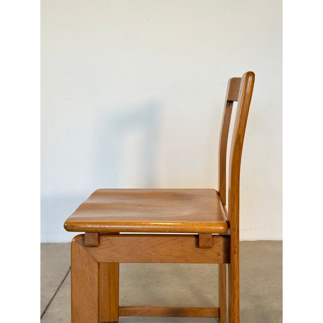 Vintage Oak Dining Chairs, 1980s, Set of 4 For Sale - Image 10 of 16