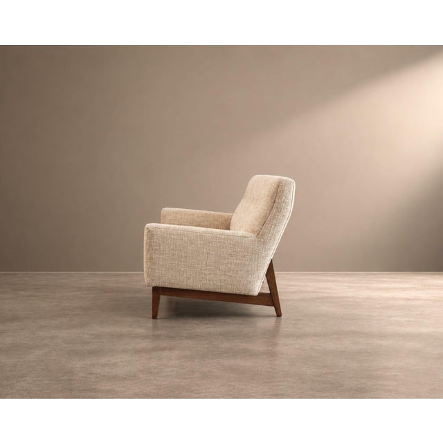 Mid-Century Modern Walnut Floating Sofa, Model U-150 by Jens Risom, Circa 1950s For Sale - Image 4 of 8