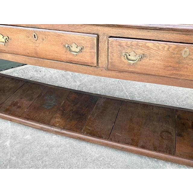 Vintage 18th Century Distressed Plank Console Table For Sale - Image 13 of 14