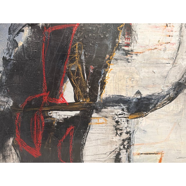 “A Road Not Taken” 60” × 60” × 2.5” Oil pastel, acrylic, graphite and paper on museum panel. Original piece by Jan Lord
