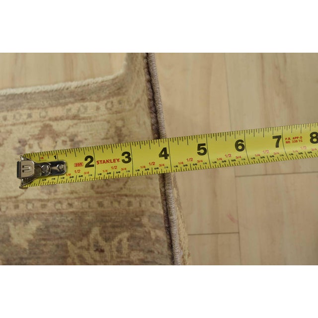 Ziegler Rug 5′ X 5’1” Lilac Wool Traditional Hand-Knotted Oriental Carpet For Sale - Image 10 of 12