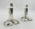 An elegant pair of silver-plated sculptural candlesticks designed by the renowned Mexican silversmith Emilia Castillo for...
