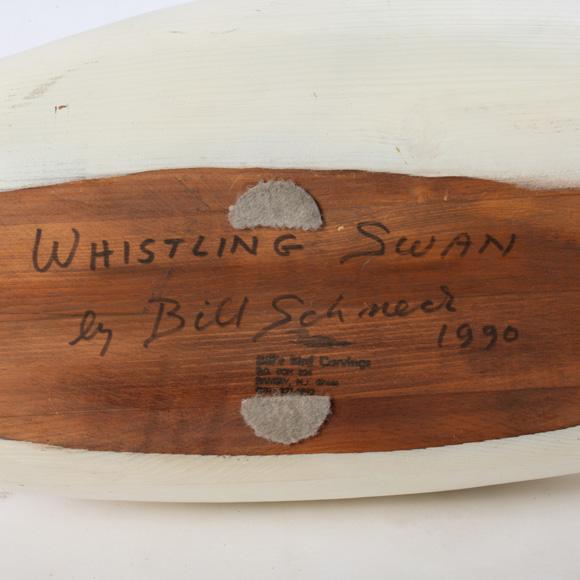 White Late 20th Century Carved Swan For Sale - Image 8 of 9