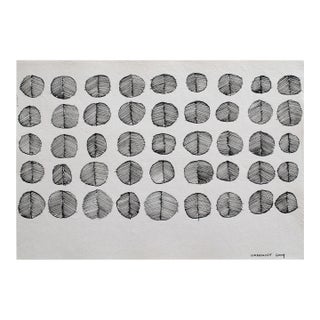 Contemporary Abstract Ink on Paper "Juste Pour Voir" by Jérémie Iordanoff For Sale