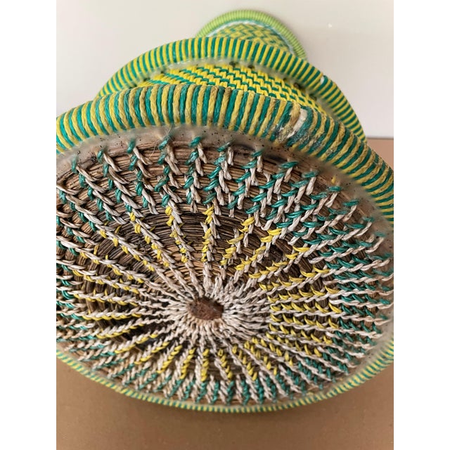 Textile Vintage Umbrella Stand in Green, 1950s For Sale - Image 7 of 8