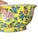 1990s Vintage Andrea by Sadek Famille Jaune Porcelain Bowl For Sale - Image 5 of 6