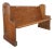 Mid 20th Century Reclaimed Gothic 5 Ft. Oak Church Pew Bench For Sale