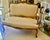 French Early 20th Century French Louis XV Style Giltwood Carved Settee in Cream Upholstery For Sale - Image 3 of 9