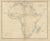 Antique Map of Africa with the Unexplored Interior and a Population Table, 1858 For Sale - Image 9 of 9