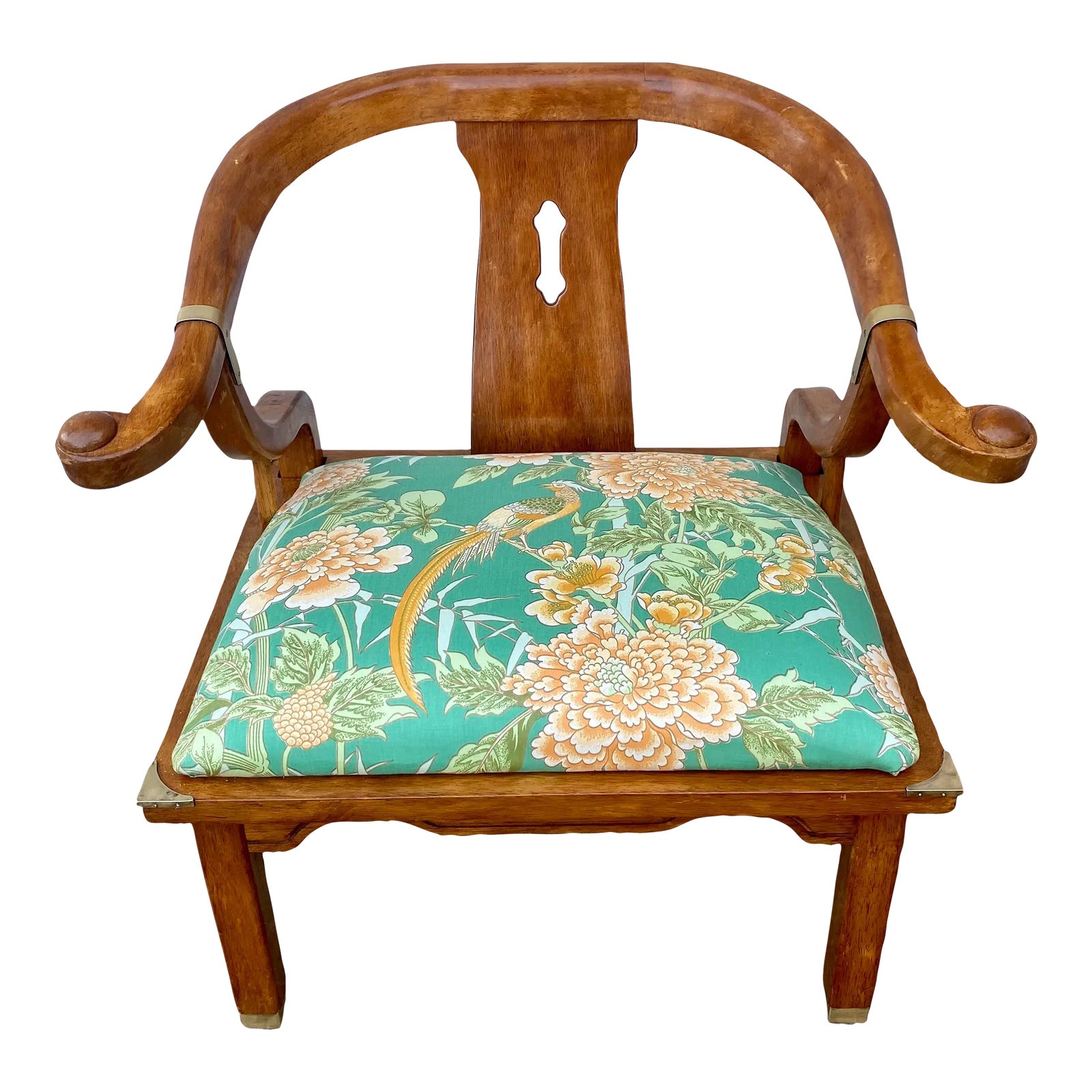 ダイニングチェア Mid Century Modern chairs by James Mont Pair of James Mont Style Lacquered Horseshoe Chairs by Century