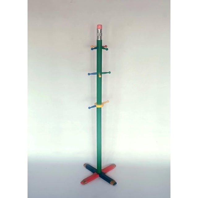 Pencil Coat Rack in the style of Pierre Sala, 1980s For Sale - Image 4 of 6