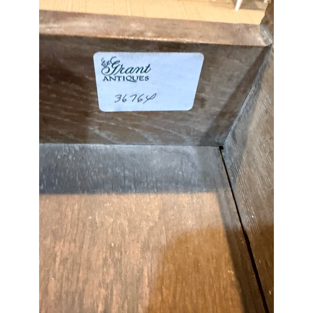 Wood Antique Writing Desk With Carved Drawer For Sale - Image 7 of 13