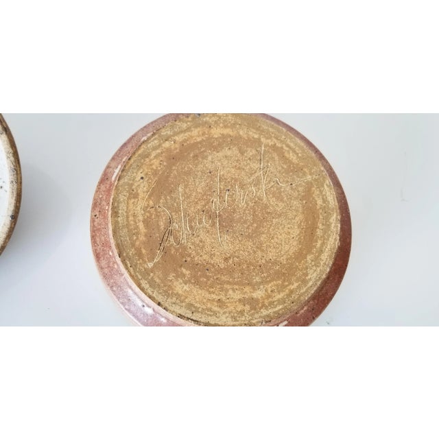 Mid-Century Schuferstz Stoneware Pot With Lid/ Sold For Sale - Image 12 of 13