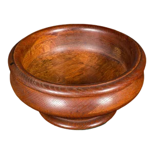 1900's Antique Turned Oak Fruit Bowl