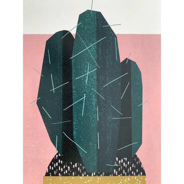 Joanna Gebal, Cactus, 2019, Digital Print & Screen Print & Paper For Sale - Image 4 of 7