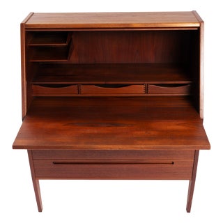 Vintage Model 63 Secretaire in Teak by Kai Kristiansen, 1960s For Sale