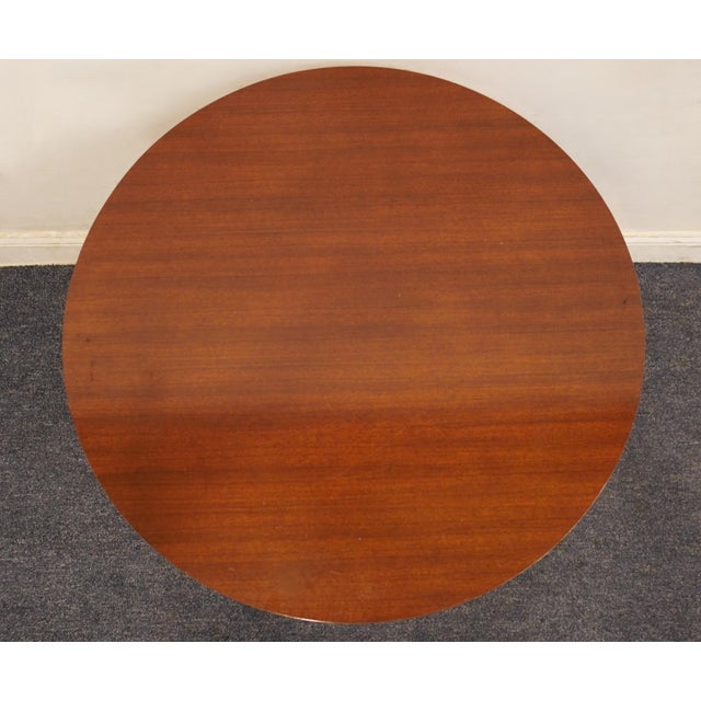 Mersman Solid Mahogany Traditional Duncan Phyfe Style 29" Round Accent Table 1320-7709 For Sale - Image 9 of 14