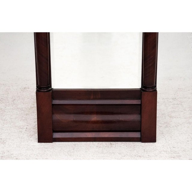 Brown Walnut Mirror, 1850 For Sale - Image 4 of 5