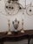 Vintage French Renaissance Rococo Table Lamps & Longwy-Style Ceramic Urn - Set of 3 For Sale - Image 9 of 12