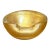 Vintage Murano Gold Flecked Glass Bowl For Sale