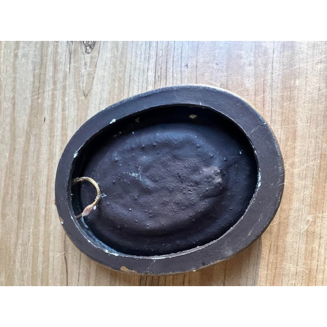 1970s Small Gold and Red Praying Hands Decorative Wall Hanging For Sale In Atlanta - Image 6 of 7