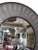 Italian Italian Faux Shagreen & Walnut Concave Round Mirror, Late 20th Century. For Sale - Image 3 of 7