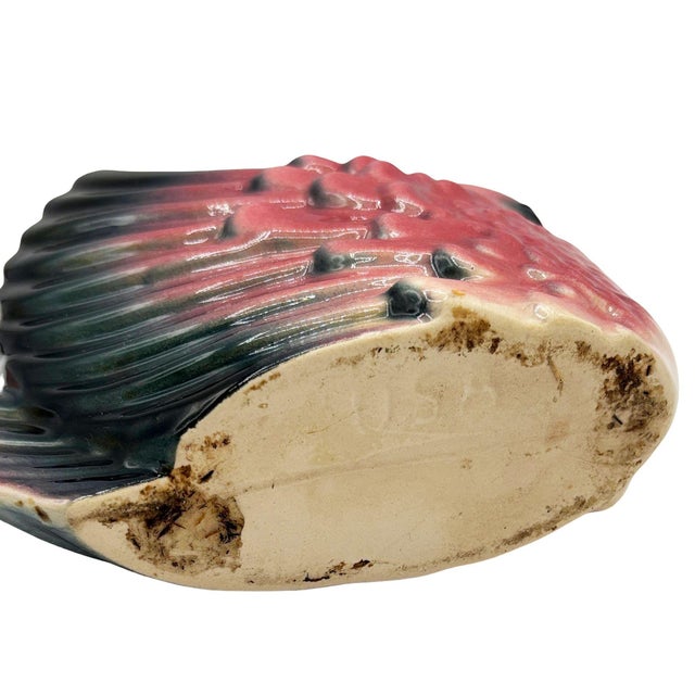 Ceramic Mid 20th Century California Pottery Ceramic Tropical Pink Flamingo Planter For Sale - Image 7 of 7