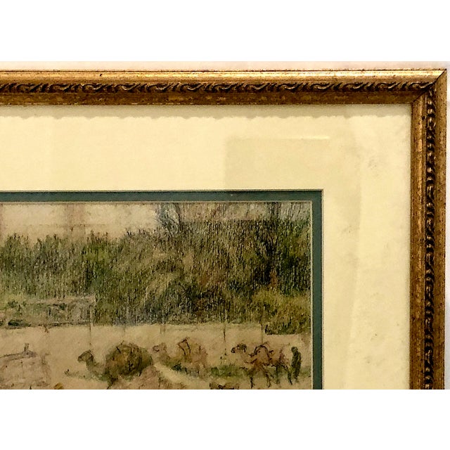 Late 19th-Century Signed Orientalist Watercolor of Egypt by Gabrielle De Veaux Clements For Sale - Image 4 of 9