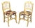 Mid 20th Century Pair of Old Wooden French Country Chairs For Sale