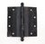 These vintage butt door hinges are commonly used on residential and commercial doors. This is made of black finish brass...