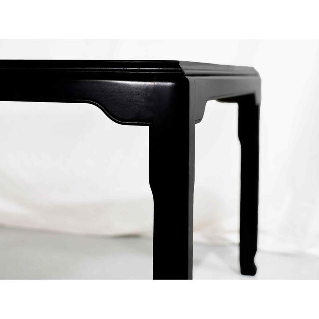 Brown Mid-Century Modern Chin Hua Burlwood & Black Dining Table by Ray Sobota for Century Furniture 98" For Sale - Image 8 of 9