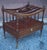 Early 20th Century Early 20th Century English Regency Style Mahogany and Brass Rolling Canterbury For Sale - Image 5 of 9