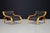 Woodline Lounge Chairs attributed to Marco Zanuso for Arflex, Italy, 1960s, Set of 2 For Sale - Image 3 of 11