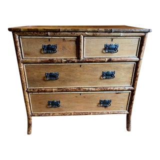 Early 1900s Bamboo and Pine Dresser For Sale