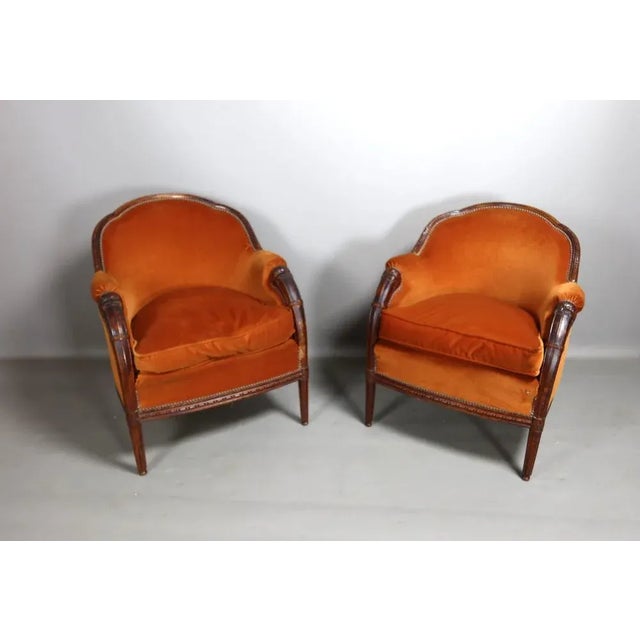 Wood Set of Armchairs by Paul Follot, 1920s For Sale - Image 7 of 13